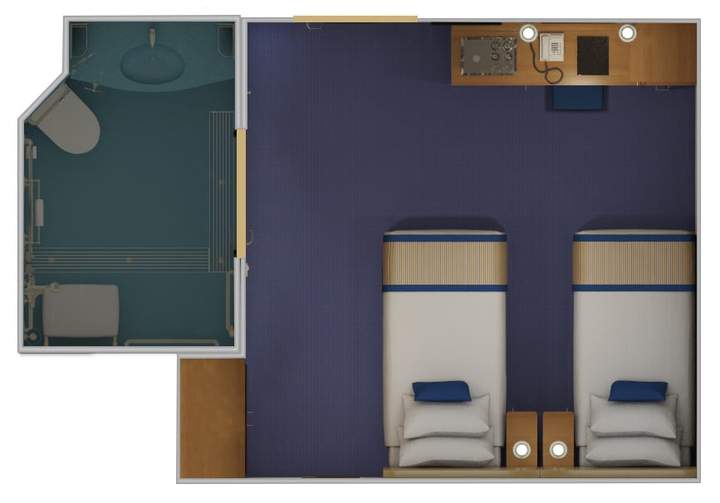 Carnival Radiance Interior - Accessible (4D) floor plan, photo 1 of 3 Carnival Radiance Interior - Accessible (4D) floor plan, photo 1 of 3