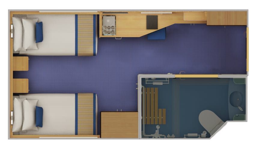 Carnival Sunshine Interior - Accessible (4G) floor plan, photo 2 of 2