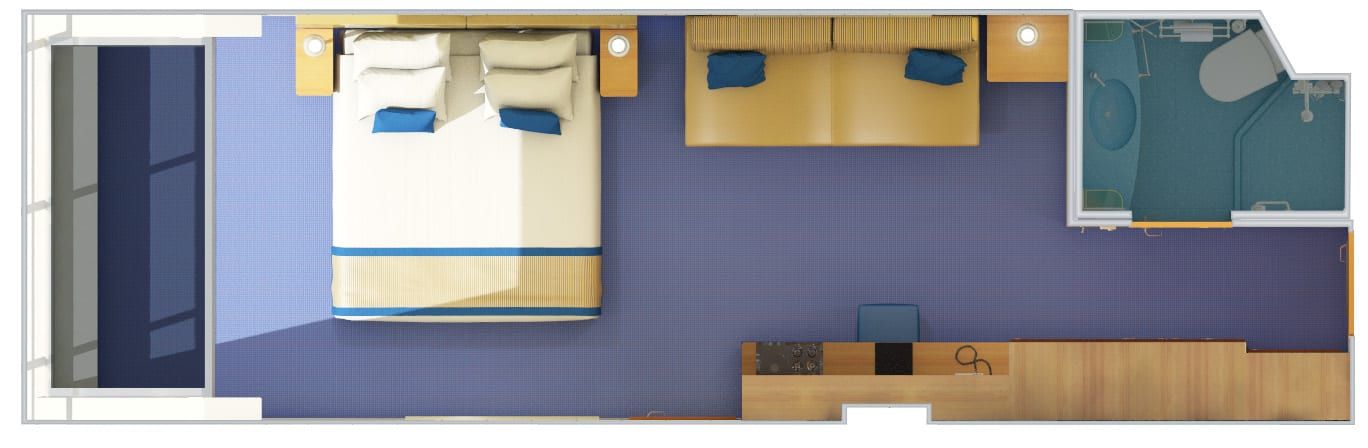 Carnival Sunshine Scenic Ocean View (6J) floor plan