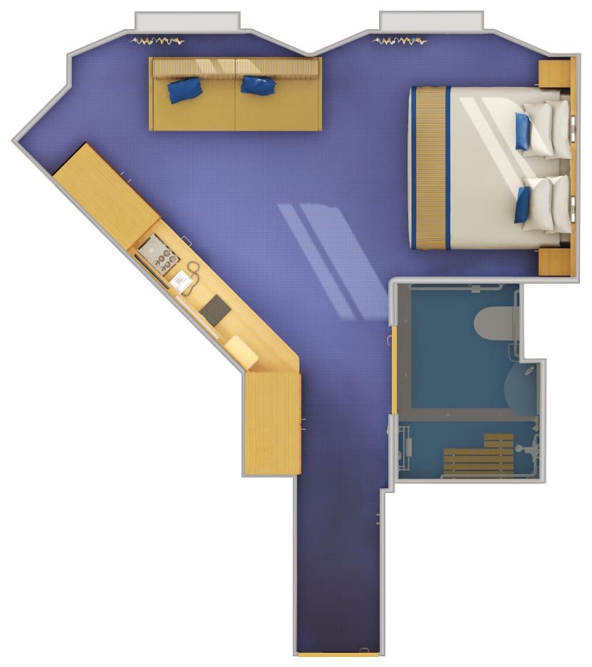 Carnival Sunshine Ocean View - Accessible (6B) floor plan