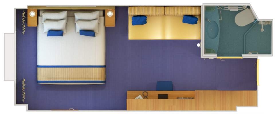 Carnival Sunshine Ocean View (6D) floor plan, photo 1 of 2 Carnival Sunshine Ocean View (6D) floor plan, photo 1 of 2
