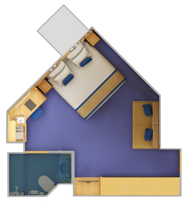 Carnival Sunshine Ocean View (6B) floor plan, photo 3 of 4