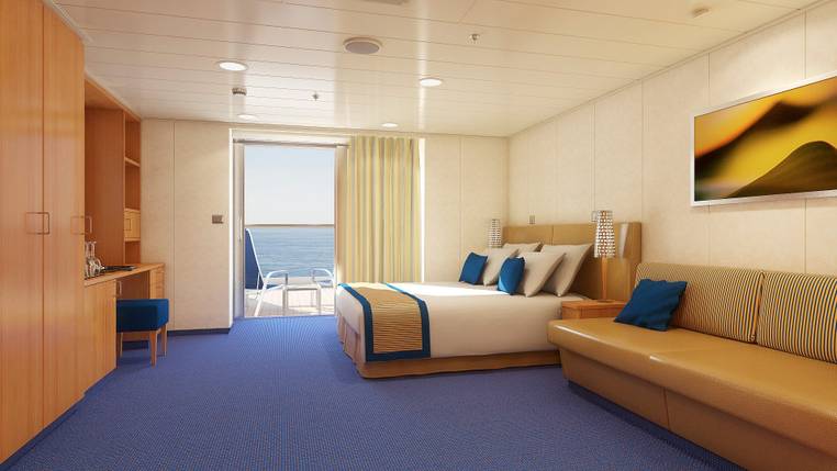 Carnival Sunshine Aft-View Extended Balcony - Accessible (8M) cabin