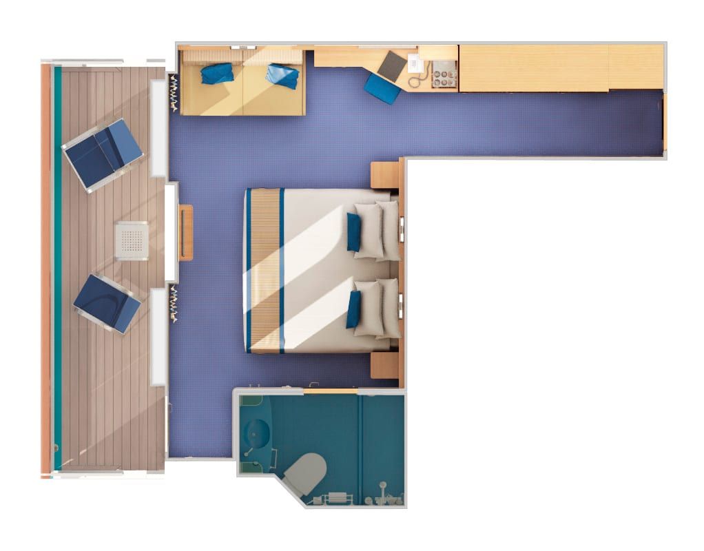 Carnival Sunshine Balcony (8A) floor plan, photo 2 of 2