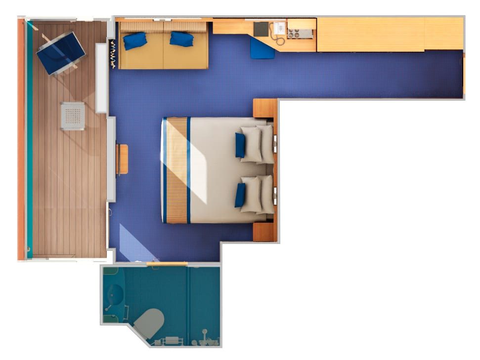 Carnival Sunshine Balcony (8B) floor plan, photo 2 of 2