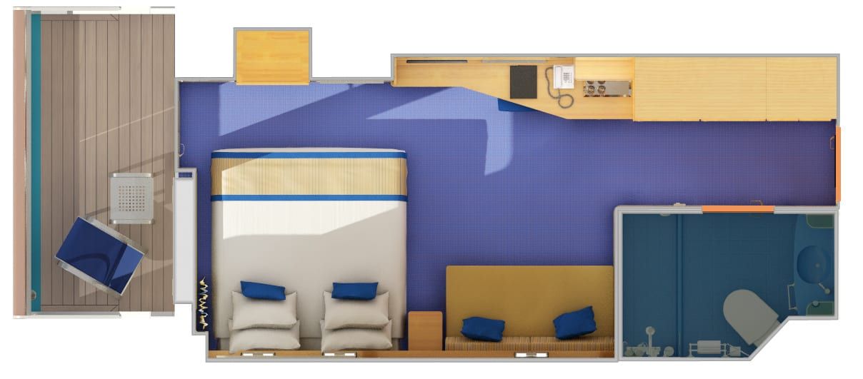 Carnival Sunshine Balcony (8D) floor plan