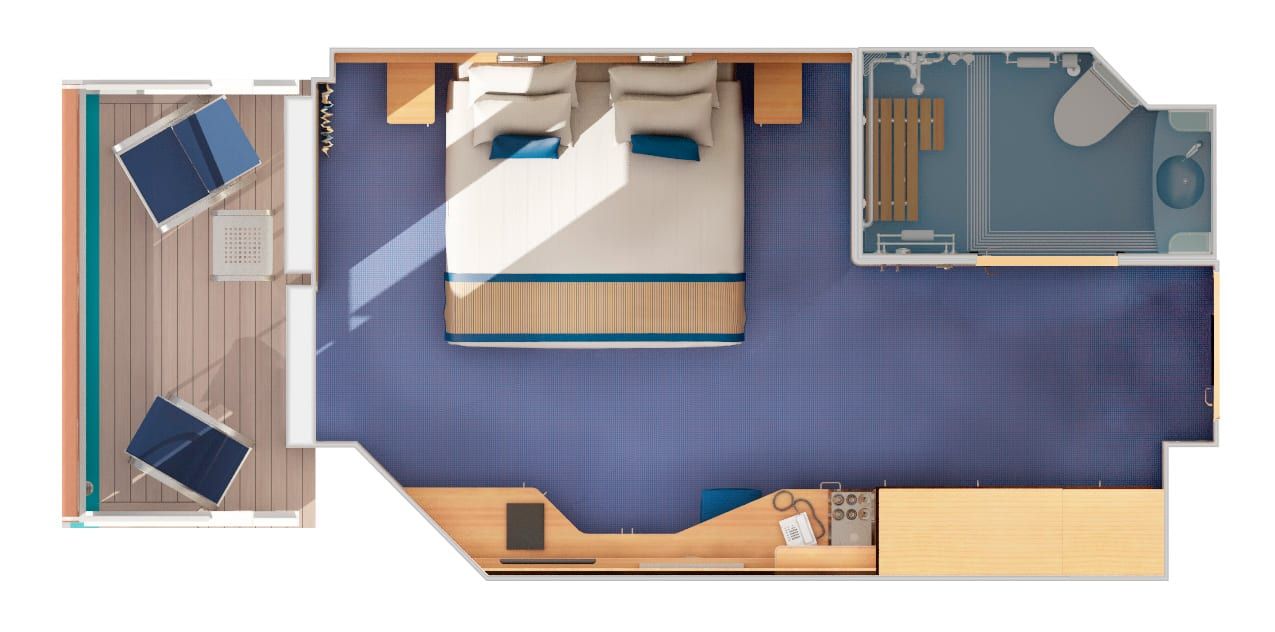 Carnival Sunshine Balcony - Accessible (8A) floor plan