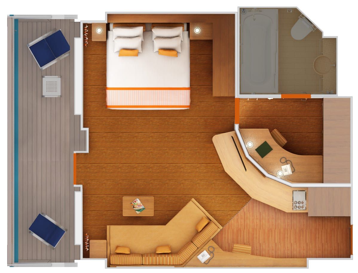 Carnival Sunshine Grand Suite (GS) floor plan