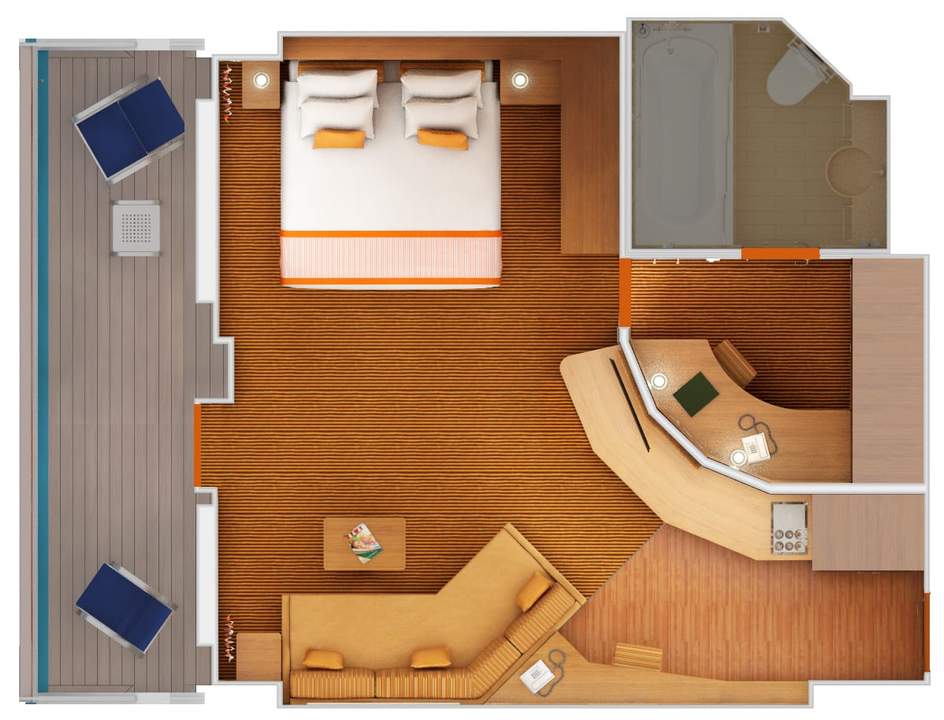 Carnival Sunshine Grand Suite (GS) floor plan Carnival Sunshine Grand Suite (GS) floor plan