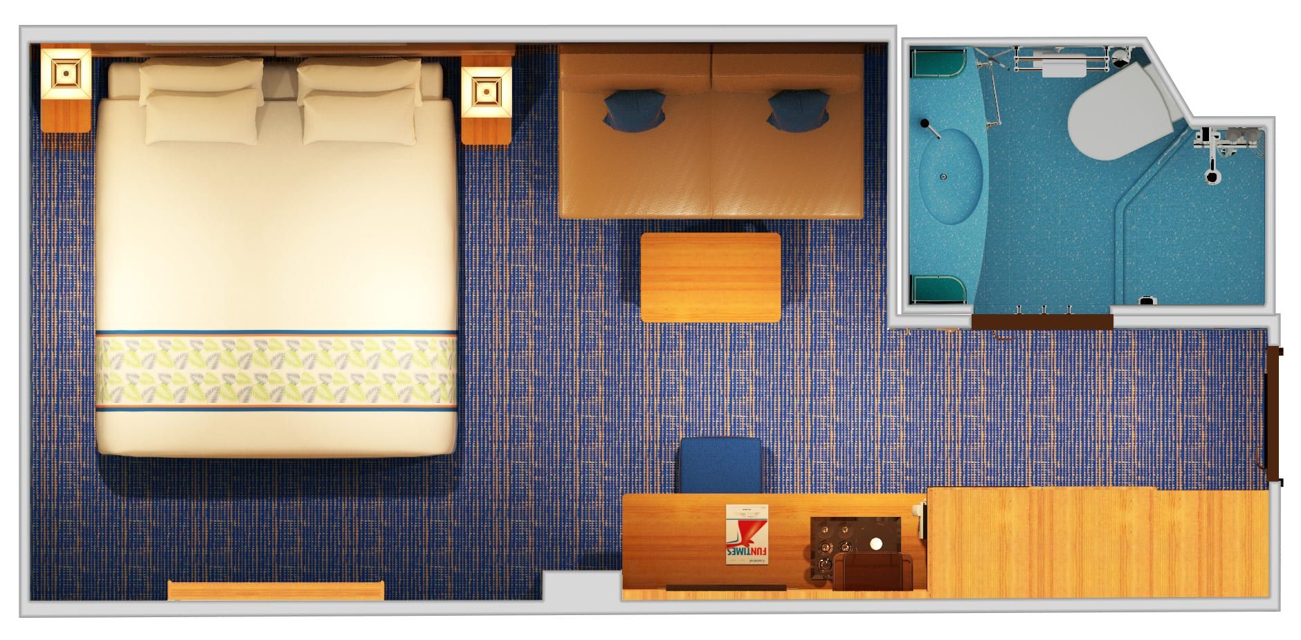 Carnival Sunrise Interior - Accessible (4C) floor plan, photo 1 of 2
