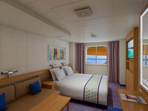 Carnival Sunrise Interior with Picture Window (Obstructed View) (4J) cabin, photo 3 of 6 Carnival Sunrise Interior with Picture Window (Obstructed View) (4J) cabin, photo 3 of 6