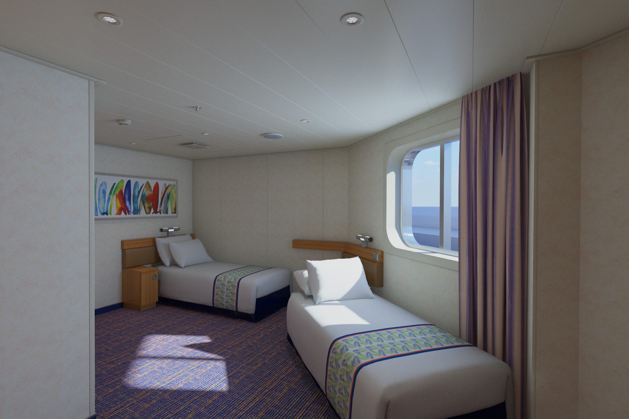 Carnival Sunrise Interior with Picture Window (Obstructed View) (4J) cabin, photo 4 of 6