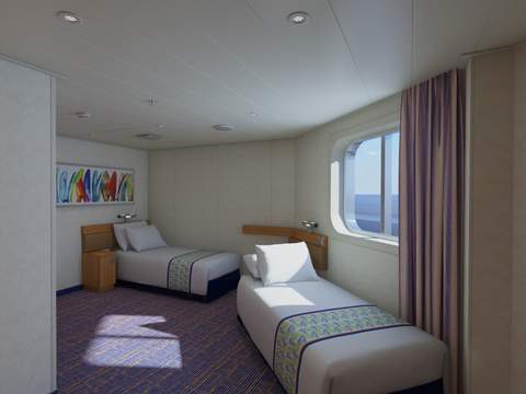 Carnival Sunrise Interior with Picture Window (Obstructed View) (4J) cabin, photo 4 of 6 Carnival Sunrise Interior with Picture Window (Obstructed View) (4J) cabin, photo 4 of 6