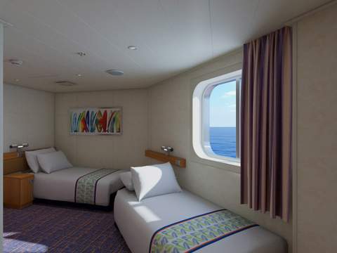Carnival Sunrise Interior with Picture Window (Obstructed View) (4J) cabin, photo 5 of 6 Carnival Sunrise Interior with Picture Window (Obstructed View) (4J) cabin, photo 5 of 6