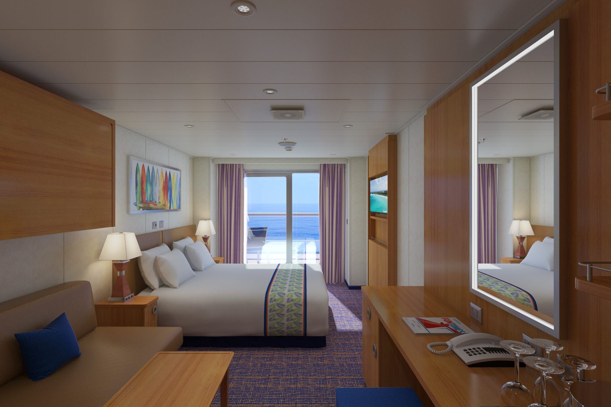 Carnival Sunrise Aft-View Extended Balcony (8M) cabin, photo 1 of 5