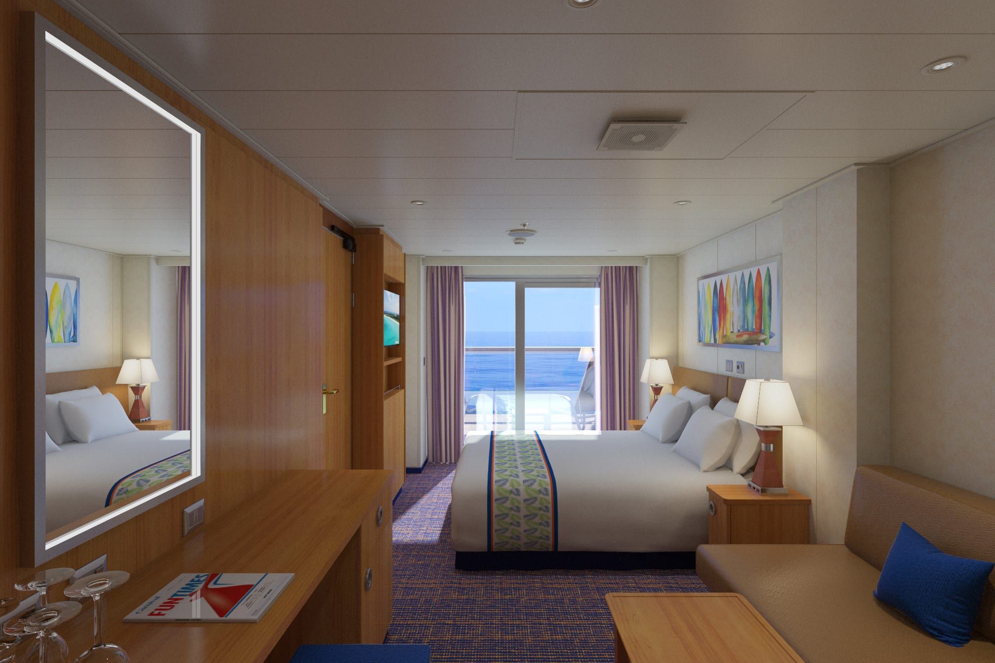 Carnival Sunrise Aft-View Extended Balcony (8M) cabin, photo 2 of 5