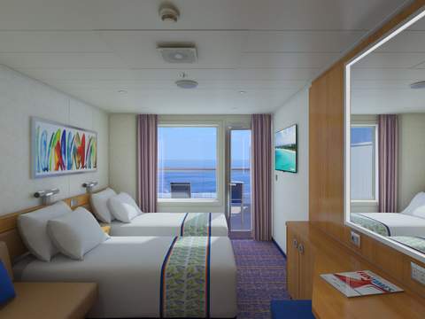 Carnival Sunrise Aft-View Extended Balcony - Accessible (8M) cabin Carnival Sunrise Aft-View Extended Balcony - Accessible (8M) cabin