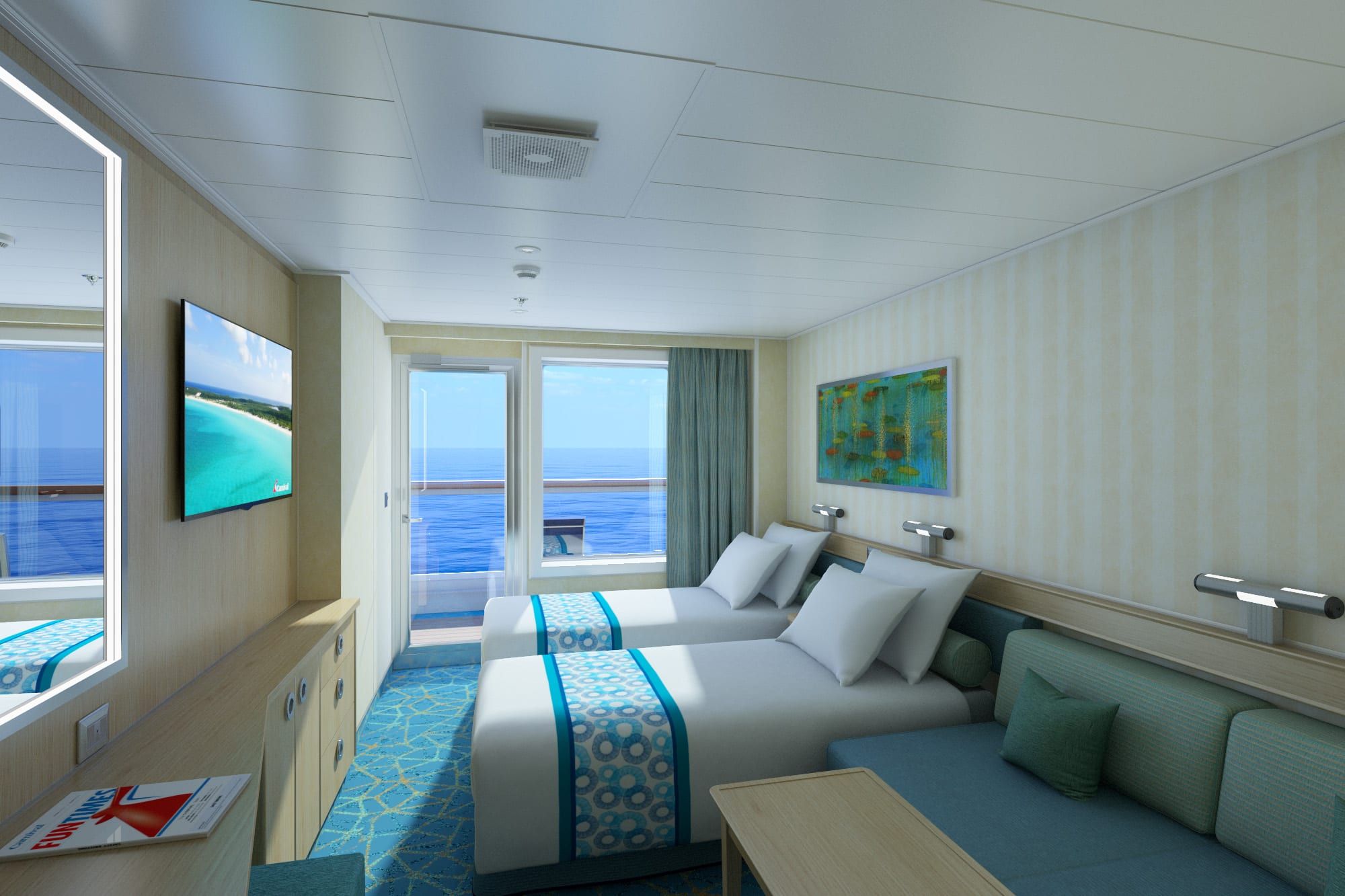 Carnival Sunrise Cloud 9 Spa Balcony (8P) cabin, photo 1 of 2