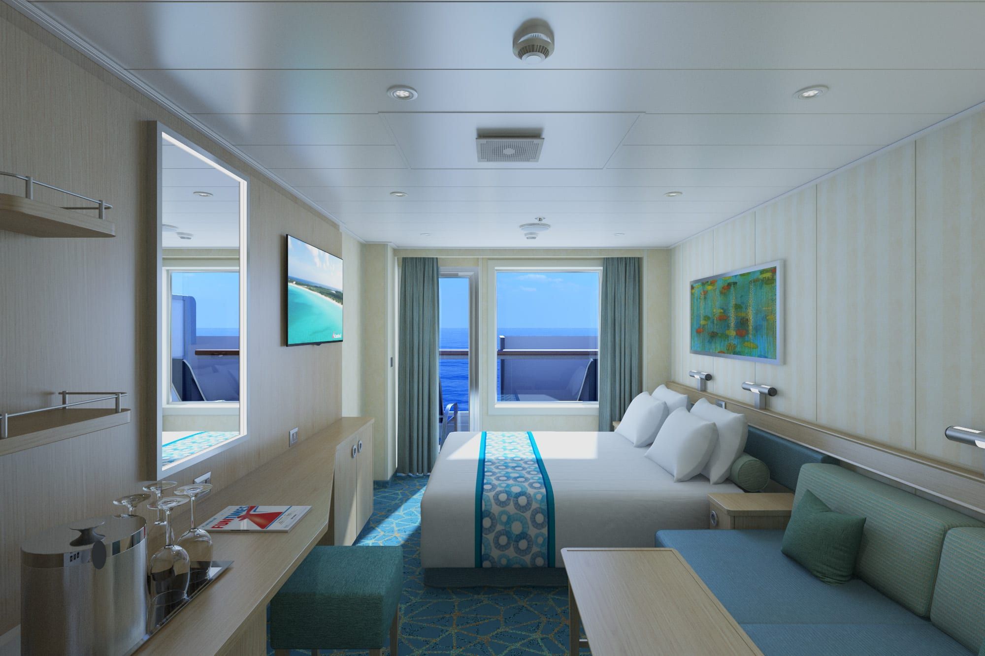 Carnival Sunrise Cloud 9 Spa Balcony (8P) cabin, photo 2 of 2