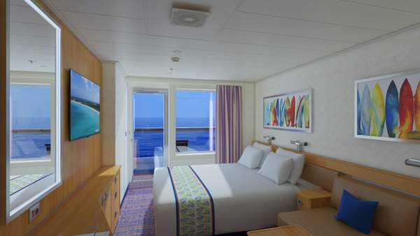 Carnival Sunrise Balcony (8B) cabin, photo 1 of 3