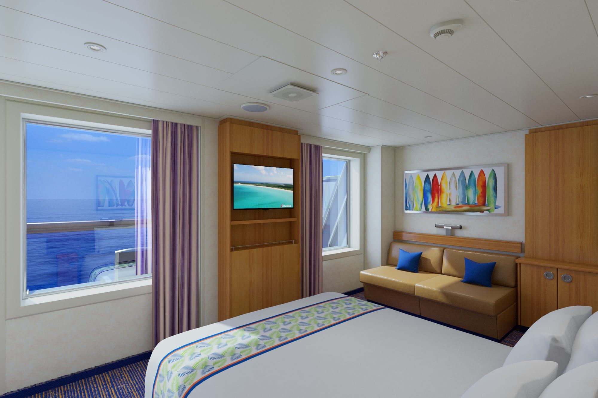 Carnival Sunrise Balcony (8A) cabin, photo 1 of 3