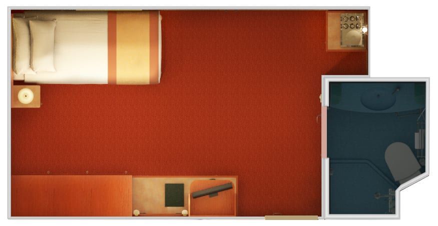 Carnival Liberty Interior Upper/Lower (1A) floor plan, photo 6 of 6