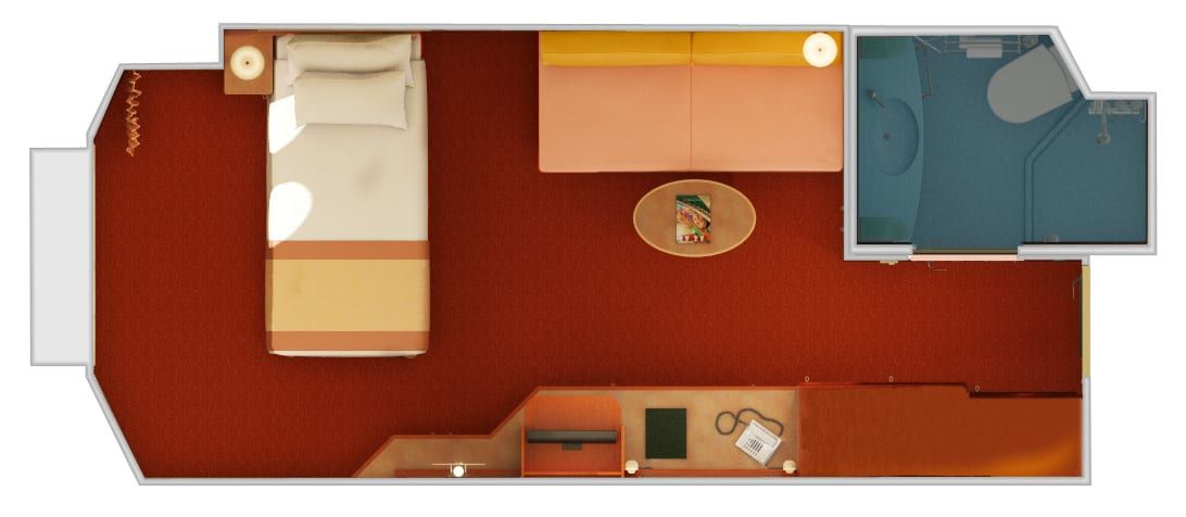 Carnival Liberty Interior Upper/Lower (1A) floor plan, photo 4 of 6