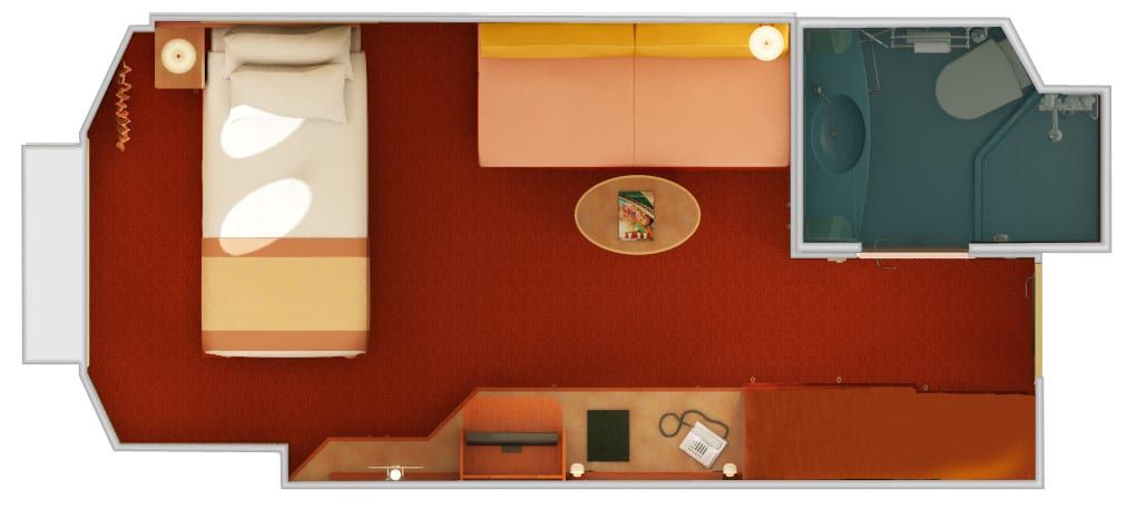 Carnival Liberty Interior Upper/Lower (1A) floor plan, photo 5 of 6