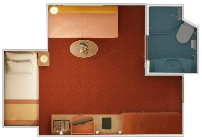Carnival Liberty Interior Upper/Lower (1A) floor plan, photo 1 of 6 Carnival Liberty Interior Upper/Lower (1A) floor plan, photo 1 of 6