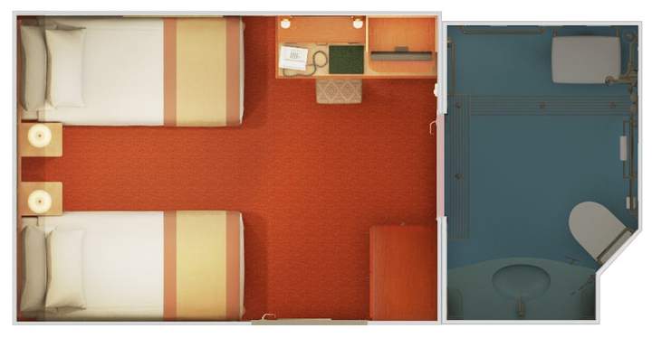 Carnival Valor Interior - Accessible (4H) floor plan, photo 2 of 2 Carnival Valor Interior - Accessible (4H) floor plan, photo 2 of 2