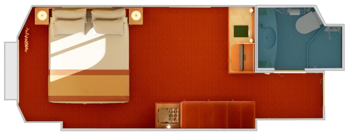 Carnival Liberty Ocean View (6B) floor plan, photo 1 of 5