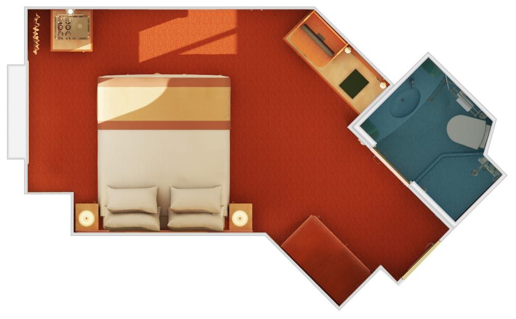 Carnival Liberty Ocean View (6B) floor plan, photo 4 of 5
