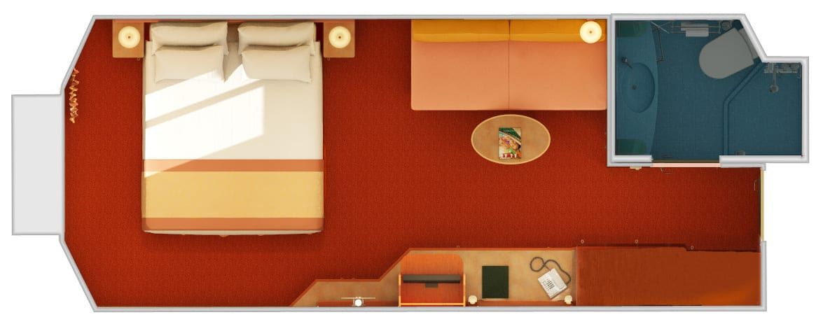 Carnival Liberty Ocean View (6A) floor plan