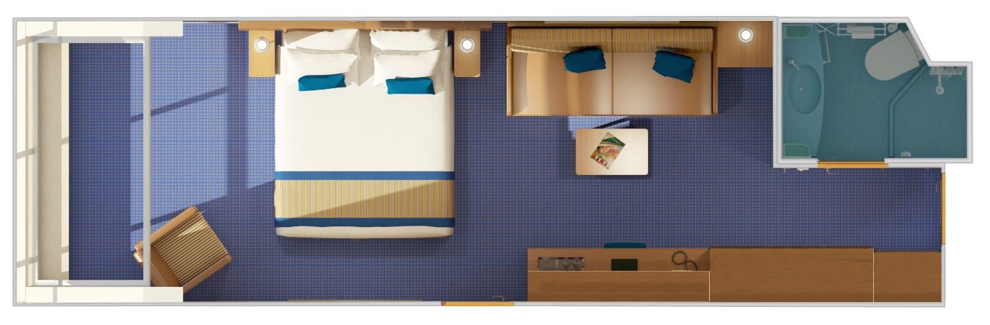 Carnival Conquest Scenic Ocean View (6J) floor plan