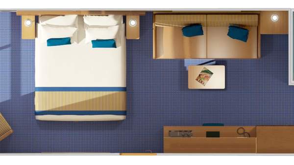 Carnival Glory Scenic Ocean View (6J) floor plan