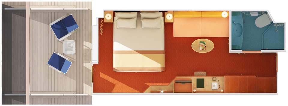 Carnival Liberty Aft-View Extended Balcony (8M) floor plan, photo 1 of 3 Carnival Liberty Aft-View Extended Balcony (8M) floor plan, photo 1 of 3