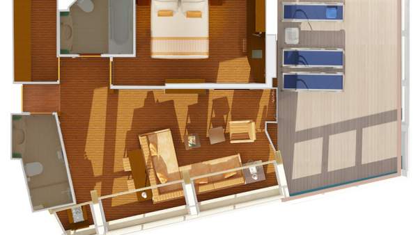 Carnival Conquest Captain's Suite (CS) floor plan Carnival Conquest Captain's Suite (CS) floor plan