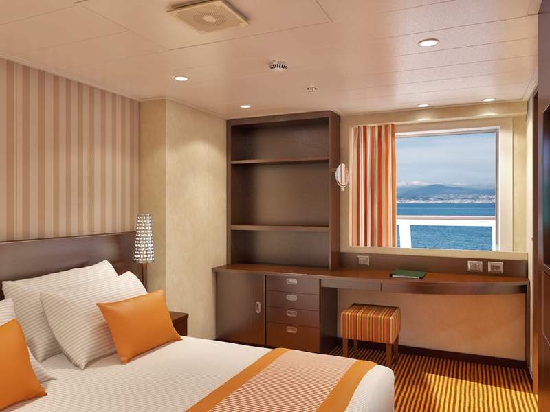 Carnival Valor Captain's Suite (CS) bedroom Carnival Valor Captain's Suite (CS) bedroom