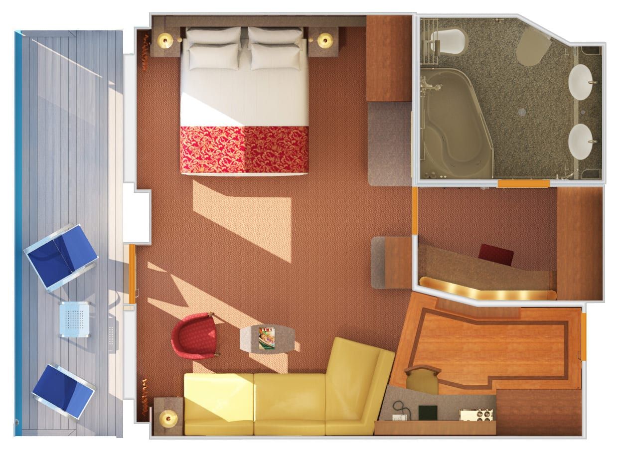 Carnival Liberty Grand Suite (GS) floor plan