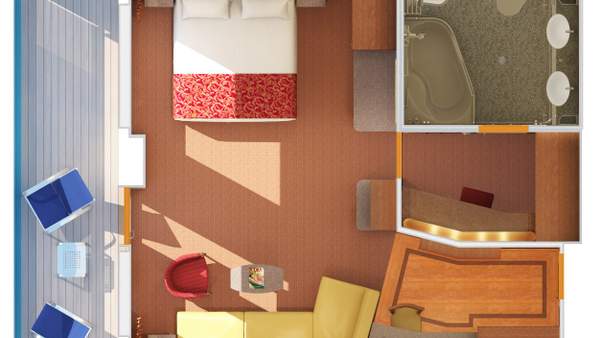 Carnival Liberty Grand Suite (GS) floor plan Carnival Liberty Grand Suite (GS) floor plan