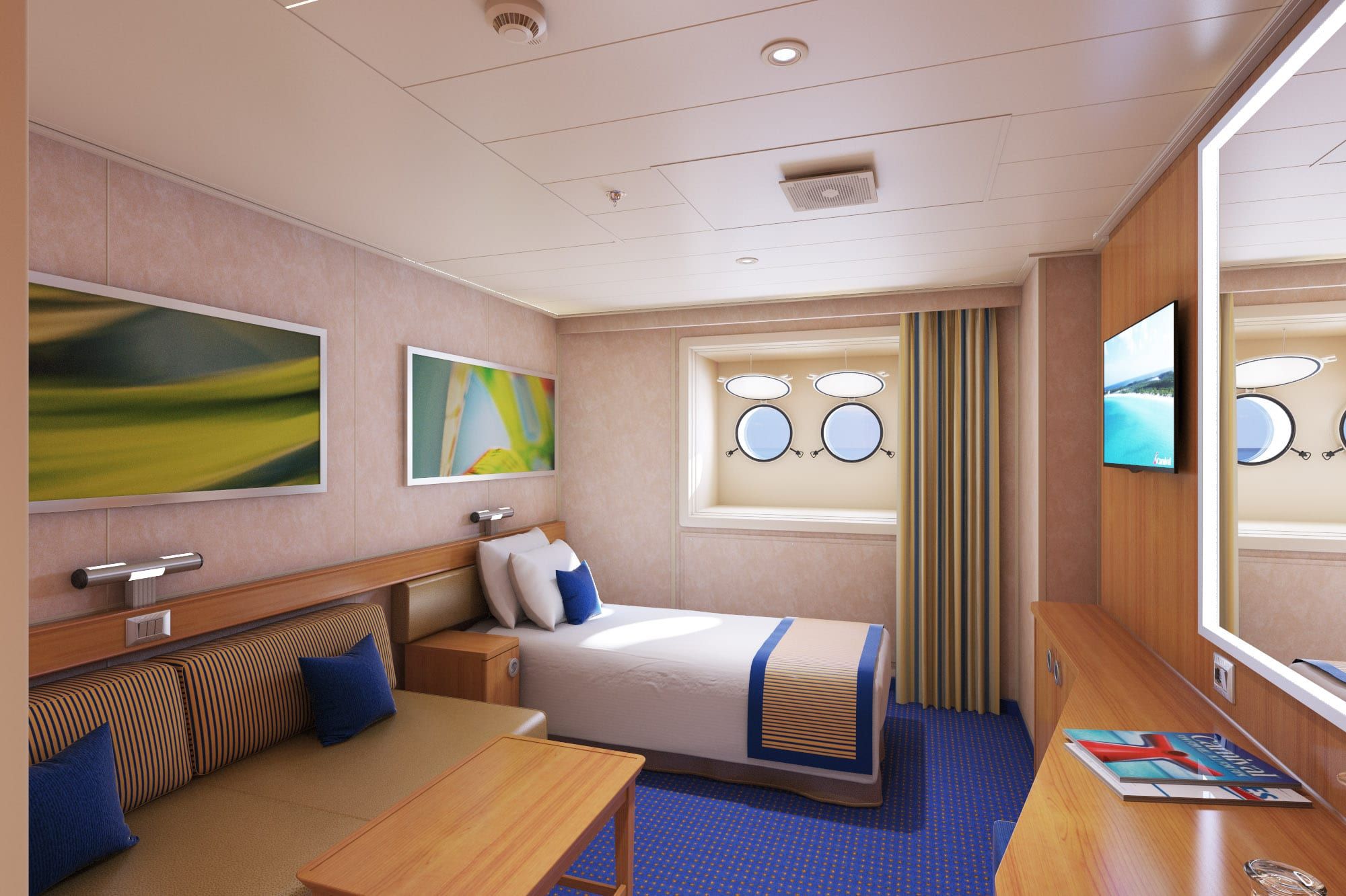 Carnival Radiance Interior Upper/Lower (1A) cabin, photo 2 of 6