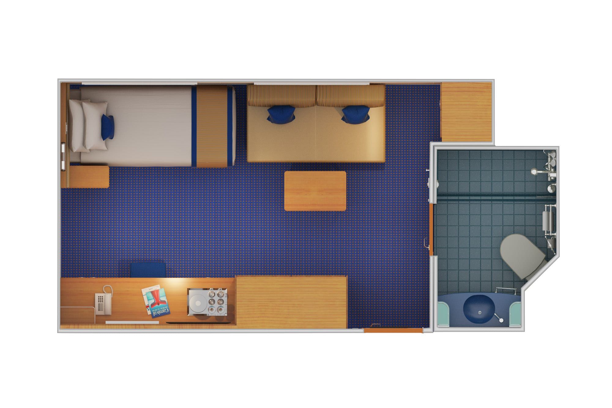 Carnival Radiance Interior Upper/Lower (1A) floor plan, photo 3 of 8
