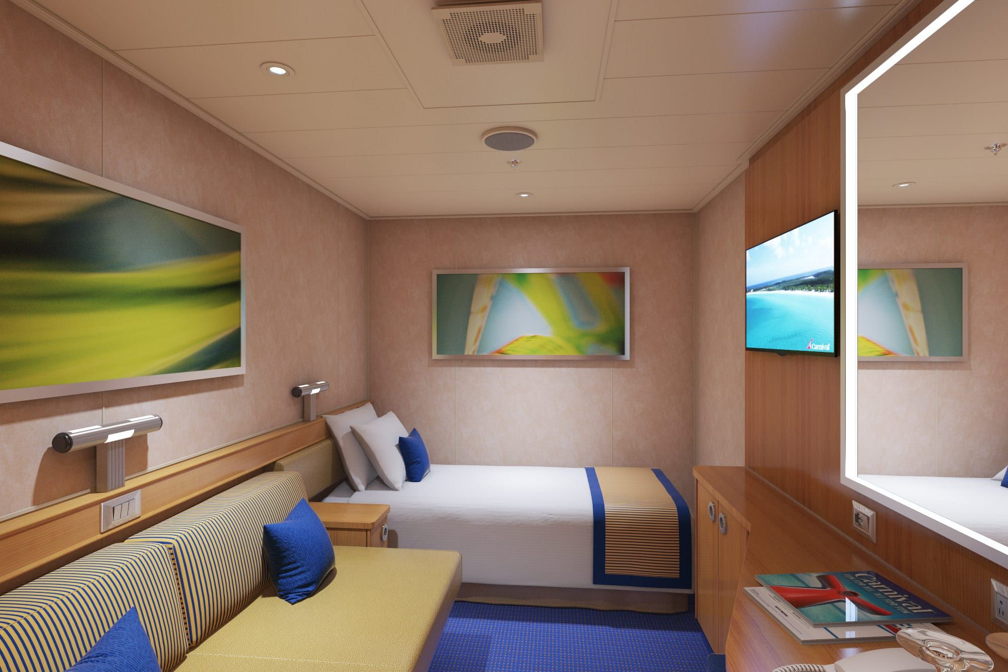 Carnival Radiance Interior Upper/Lower (1A) cabin, photo 6 of 6