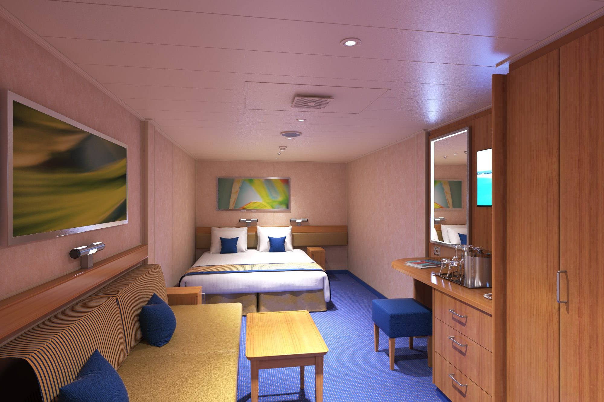 Carnival Radiance Interior - Accessible (4A) cabin
