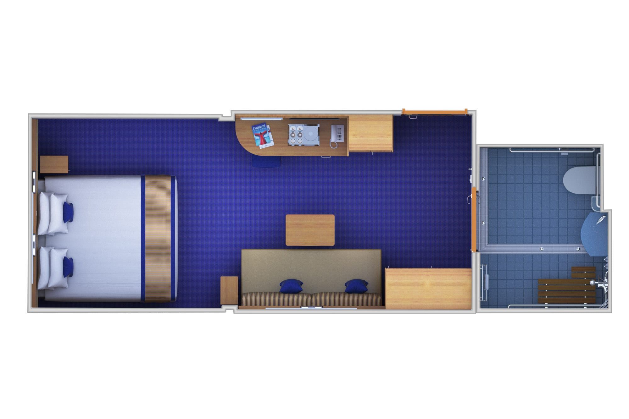 Carnival Sunrise Interior - Accessible (4A) floor plan