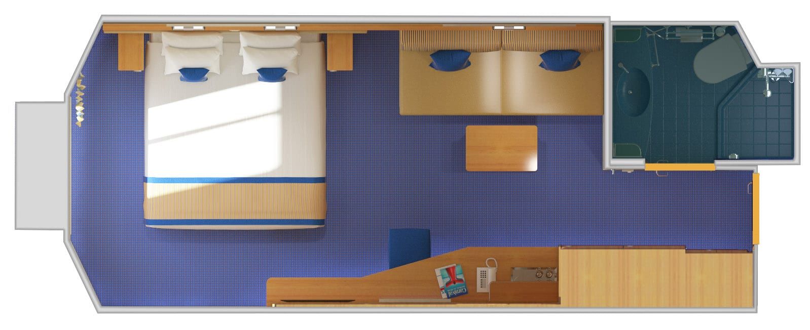 Carnival Radiance Ocean View (6B) floor plan, photo 1 of 4
