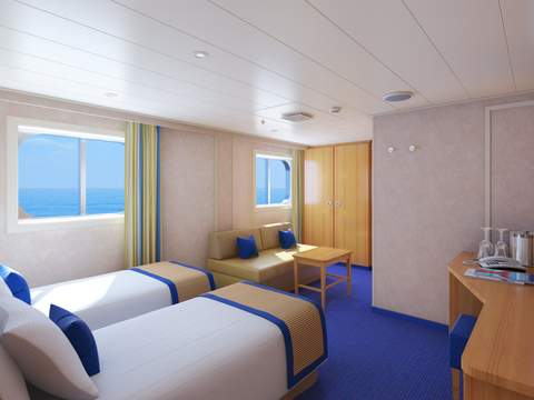 Carnival Radiance Ocean View (6B) cabin, photo 1 of 4 Carnival Radiance Ocean View (6B) cabin, photo 1 of 4