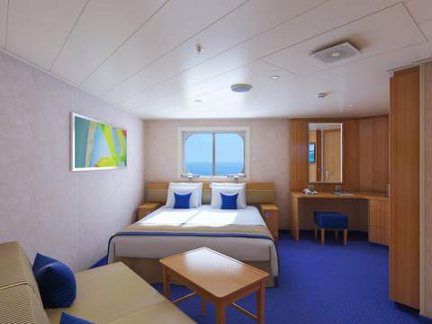 Carnival Radiance Ocean View (6B) cabin, photo 2 of 4 Carnival Radiance Ocean View (6B) cabin, photo 2 of 4