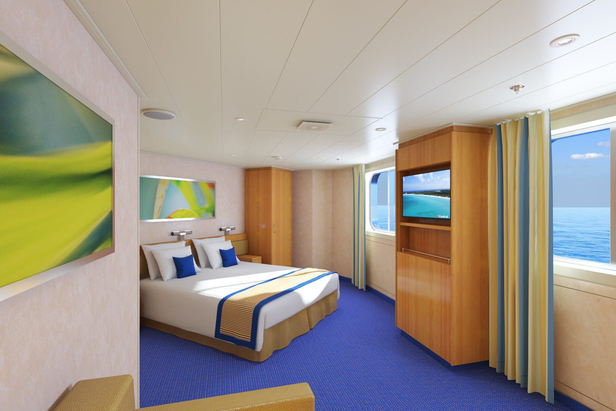 Carnival Radiance Ocean View - Accessible (6B) cabin