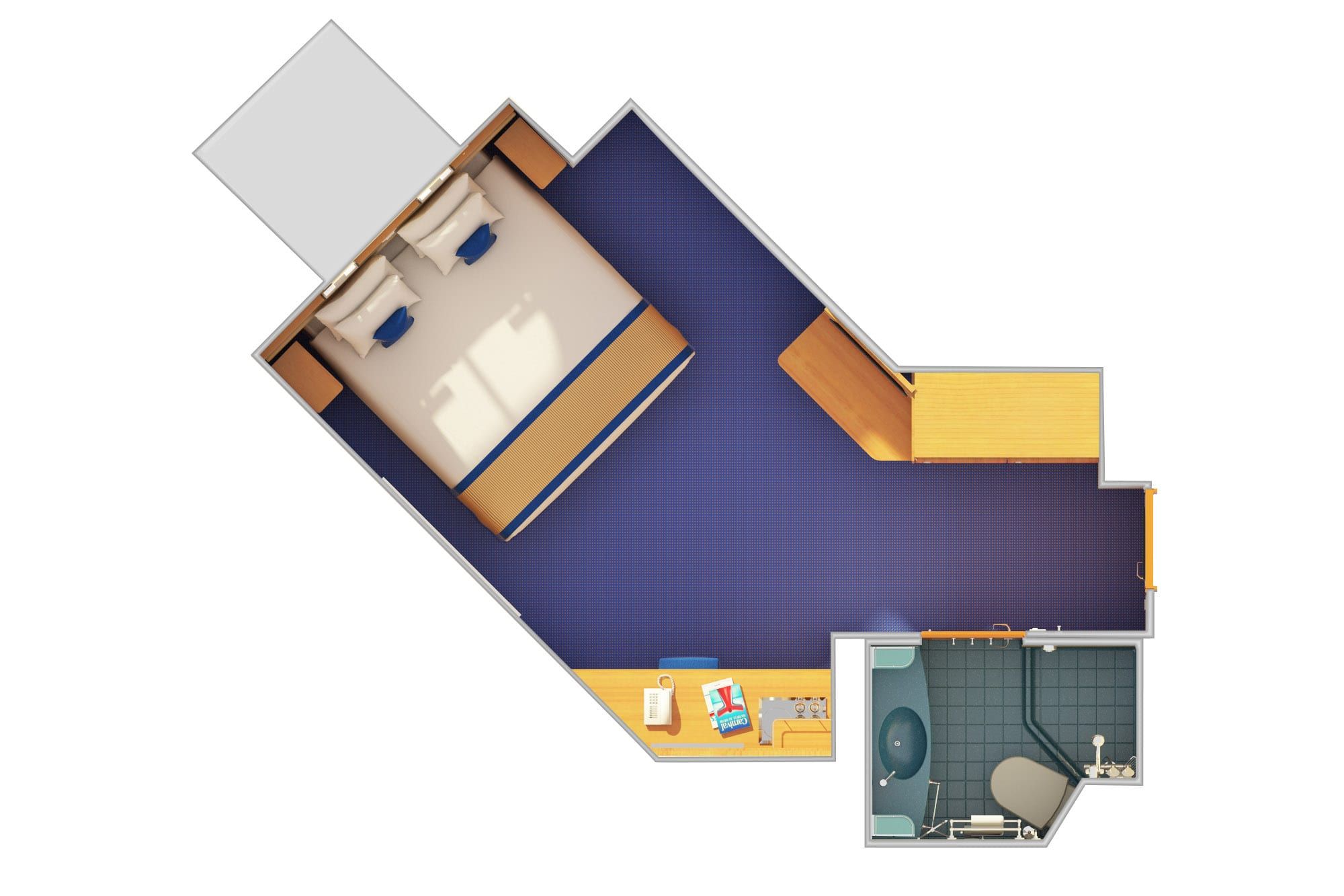 Carnival Sunrise Ocean View (6B) floor plan, photo 1 of 3
